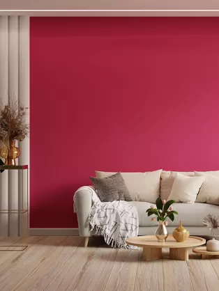 Lively pink living room design idea 