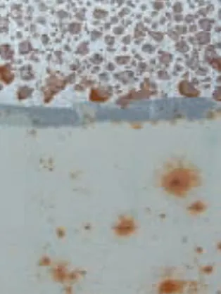 Flash rust / Measle corrosion