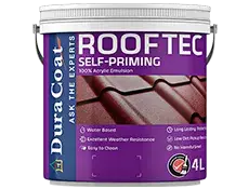 Duracoat Rooftec Self-Priming Acrylic Roof Paint – Waterproof UV-Resistant Protective Roof Coating